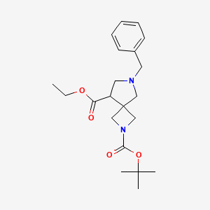 2-Tert-butyl 8-ethyl 6-benzyl-2,6-diazaspiro[3.4]octane-2,8-dicarboxylate