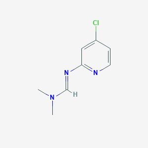 molecular formula C8H10ClN3 B14127896 N'-(4-Chloropyridin-2-yl)-N,N-dimethylmethanimidamide CAS No. 138240-35-4