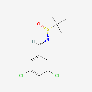 (S,E)-N-(3,5-dichlorobenzylidene)-2-methylpropane-2-sulfinamide