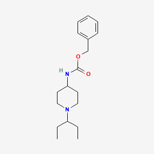 molecular formula C18H28N2O2 B14127966 Benzyl (1-(pentan-3-yl)piperidin-4-yl)carbamate 