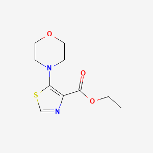 4-Thiazolecarboxylic acid, 5-(4-morpholinyl)-, ethyl ester