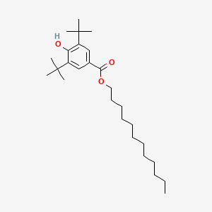 molecular formula C27H46O3 B14128036 Dodecyl 3,5-DI-tert-butyl-4-hydroxybenzoate CAS No. 4221-75-4