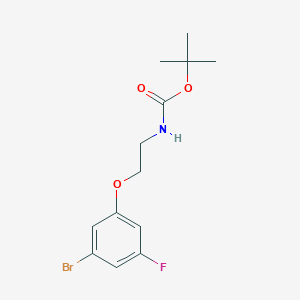 molecular formula C13H17BrFNO3 B1412807 [2-(3-Bromo-5-fluoro-phenoxy)-ethyl]-carbamic acid tert-butyl ester CAS No. 2086301-14-4