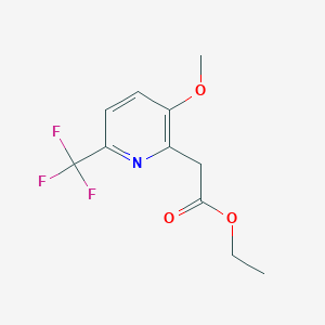 Ethyl 3-methoxy-6-(trifluoromethyl)-pyridine-2-acetate