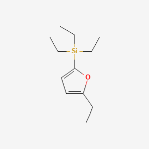 molecular formula C12H22OSi B14128083 5-Ethyl-2-triethylsilylfuran 