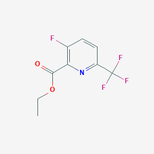 molecular formula C9H7F4NO2 B1412810 Ethyl 3-fluoro-6-(trifluoromethyl)picolinate CAS No. 1806386-01-5
