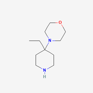 molecular formula C11H22N2O B1412814 4-(4-Ethylpiperidin-4-yl)morpholine CAS No. 1380604-41-0