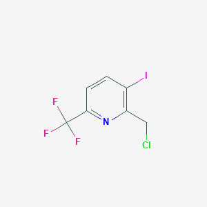 molecular formula C7H4ClF3IN B1412820 2-Chloromethyl-3-iodo-6-(trifluoromethyl)pyridine CAS No. 1807274-96-9