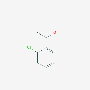 molecular formula C9H11ClO B14128384 1-Chloro-2-(1-methoxyethyl)benzene 