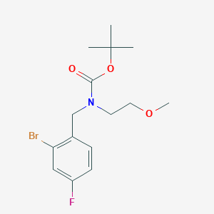 tert-Butyl N-[(2-bromo-4-fluorophenyl)methyl]-N-(2-methoxyethyl)carbamate