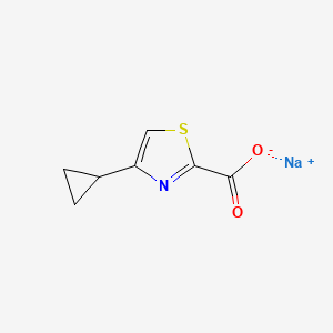 molecular formula C7H6NNaO2S B1412841 Sodium 4-cyclopropyl-1,3-thiazole-2-carboxylate CAS No. 2060040-09-5