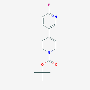 molecular formula C15H19FN2O2 B14128429 4-(6-fluoro-3-pyridinyl)-3,6-dihydro-2H-pyridine-1-carboxylic acid tert-butyl ester CAS No. 741683-16-9