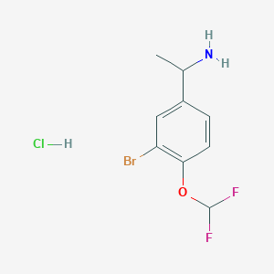 1-(3-Bromo-4-difluoromethoxyphenyl)ethylamine hydrochloride