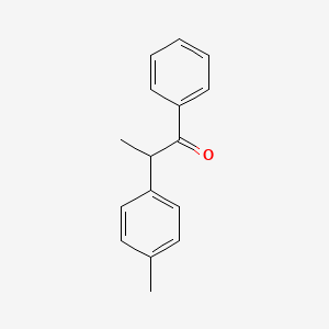 molecular formula C16H16O B14128456 1-Propanone, 2-(4-methylphenyl)-1-phenyl- CAS No. 107271-15-8