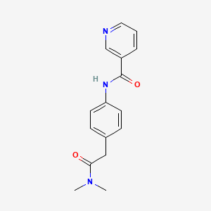 molecular formula C16H17N3O2 B14128466 N-(4-(2-(dimethylamino)-2-oxoethyl)phenyl)nicotinamide CAS No. 1158528-64-3