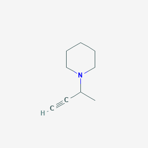 molecular formula C9H15N B14128502 1-(But-3-yn-2-yl)piperidine CAS No. 54795-31-2