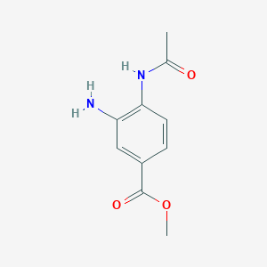 molecular formula C10H12N2O3 B14128516 Methyl 4-(acetylamino)-3-aminobenzoate 