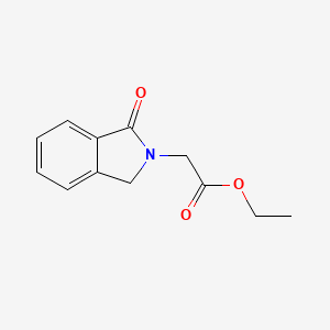 molecular formula C12H13NO3 B14128517 Ethyl 1,3-dihydro-1-oxo-2H-isoindole-2-acetate CAS No. 96017-04-8