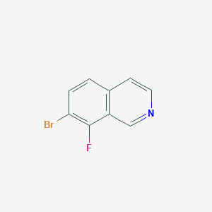 molecular formula C9H5BrFN B1412854 7-溴-8-氟异喹啉 CAS No. 2094685-40-0