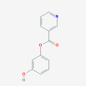 molecular formula C12H9NO3 B14128540 3-Hydroxyphenyl pyridine-3-carboxylate CAS No. 3468-37-9