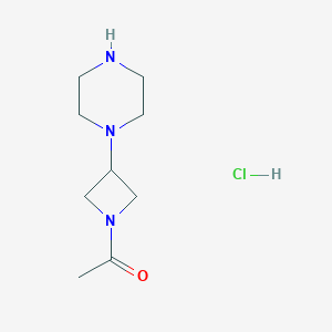 1-(3-(Piperazin-1-yl)azetidin-1-yl)ethanone hydrochloride