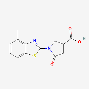 1-(4-Methyl-1,3-benzothiazol-2-yl)-5-oxopyrrolidine-3-carboxylic acid