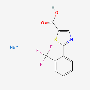 molecular formula C11H6F3NNaO2S B1412865 Sodium 2-(2-trifluoromethyl-phenyl)-thiazole-5-carboxylic acid CAS No. 2204912-95-6