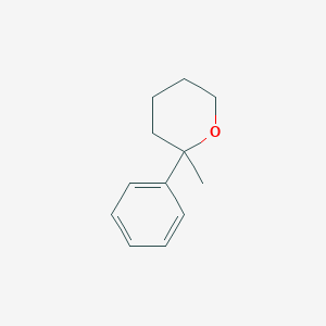 molecular formula C12H16O B14128660 2-Methyl-2-phenyltetrahydro-2H-pyran 