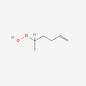 molecular formula C6H12O2 B14128789 Hex-5-ene-2-peroxol CAS No. 89122-01-0