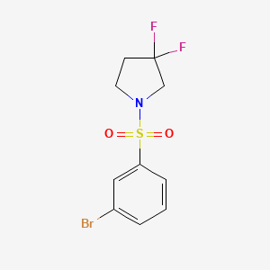 molecular formula C10H10BrF2NO2S B1412881 1-(3-Bromobenzenesulfonyl)-3,3-difluoropyrrolidine CAS No. 2021194-15-8