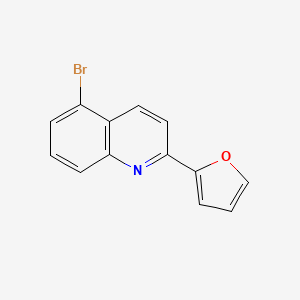 molecular formula C13H8BrNO B14128824 5-Bromo-2-(furan-2-yl)quinoline 