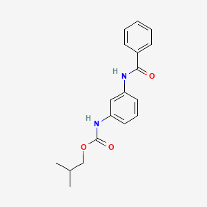 molecular formula C18H20N2O3 B14128833 Isobutyl 3-benzamidophenylcarbamate 