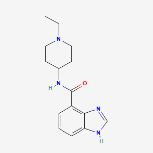 molecular formula C15H20N4O B14128841 N-(1-Ethyl-4-piperidyl)benzimidazole-4-carboxamide 