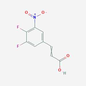 molecular formula C9H5F2NO4 B1412886 3,4-Difluoro-5-nitrocinnamic acid CAS No. 1807334-99-1