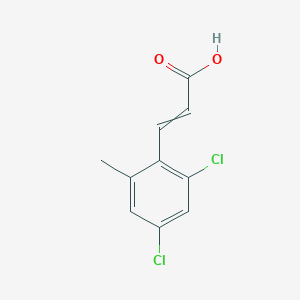 molecular formula C10H8Cl2O2 B1412887 3-(2,4-Dichloro-6-methylphenyl)prop-2-enoic acid CAS No. 1807415-79-7