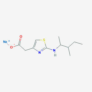 molecular formula C11H17N2NaO2S B1412888 Sodium 2-{2-[(3-methylpentan-2-yl)amino]-1,3-thiazol-4-yl}acetate CAS No. 2060006-13-3
