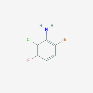 molecular formula C6H4BrClFN B14128946 2-Bromo-6-chloro-5-fluoroaniline 