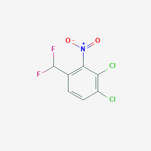 molecular formula C7H3Cl2F2NO2 B1412895 1,2-Dichloro-4-(difluoromethyl)-3-nitrobenzene CAS No. 1806356-65-9