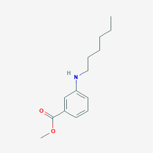 molecular formula C14H21NO2 B14128955 Methyl 3-(hexylamino)benzoate 
