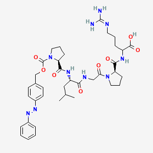 molecular formula C38H52N10O8 B14128987 Collagenase-Chromophore-SubstrateComponent A 