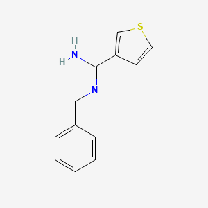 molecular formula C12H12N2S B14129004 N-Benzylthiophene-3-carboximidamide 
