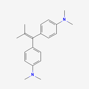 molecular formula C20H26N2 B14129068 4,4'-(2-Methylprop-1-ene-1,1-diyl)bis(N,N-dimethylaniline) CAS No. 62814-30-6