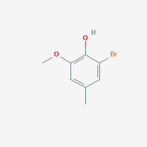 molecular formula C8H9BrO2 B14129083 2-Bromo-6-methoxy-4-methylphenol 