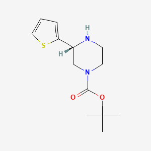 molecular formula C13H20N2O2S B14129132 tert-butyl (3R)-3-thiophen-2-ylpiperazine-1-carboxylate CAS No. 1240586-11-1