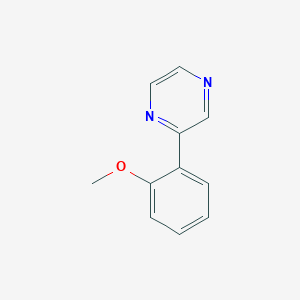 molecular formula C11H10N2O B14129146 2-(2-Methoxyphenyl)pyrazine 