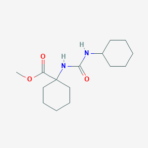 molecular formula C15H26N2O3 B14129194 Methyl 1-[(cyclohexylcarbamoyl)amino]cyclohexanecarboxylate 