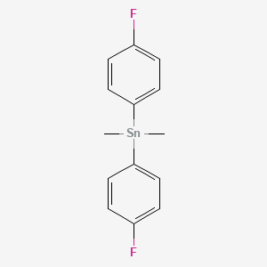 molecular formula C14H14F2Sn B14129201 Bis(4-fluorophenyl)(dimethyl)stannane CAS No. 23781-90-0