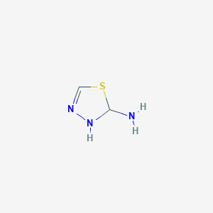 molecular formula C2H5N3S B14129229 1,3,4-Thiadiazol-2-amine, 2,3-dihydro- CAS No. 1314908-88-7