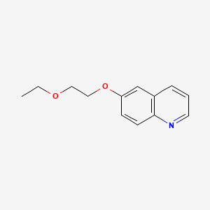 molecular formula C13H15NO2 B14129244 6-(2-Ethoxyethoxy)quinoline 