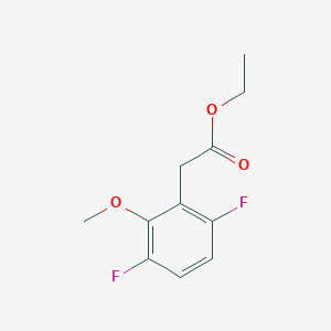 molecular formula C11H12F2O3 B1412937 Ethyl 3,6-difluoro-2-methoxyphenylacetate CAS No. 1806276-93-6